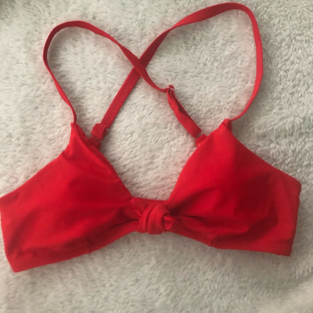 Red bikini top